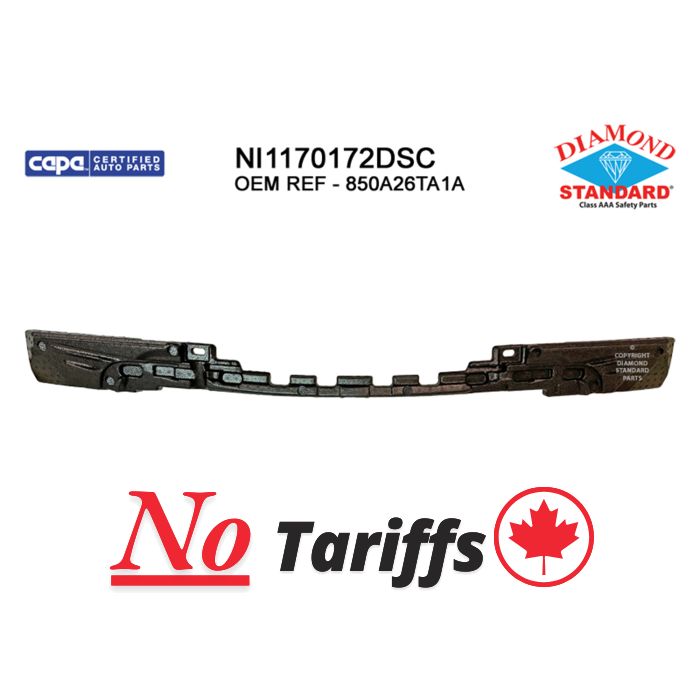 REAR LOWER BUMPER IMPACT ABSORBER CAPA Certified - NI1170172DSC
