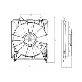 2007-2008 Acura Rdx Radiator Fan Assembly Driver Side - OEM# 19030RWCA02 - AC3115112-3