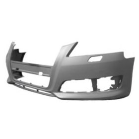 2009-2013 Audi A3 Bumper Front W/Wash Hole W/O Sensor Hole W/O Sprt Pkg Primed - OEM# 8P0807105FGRU - AU1000222-3