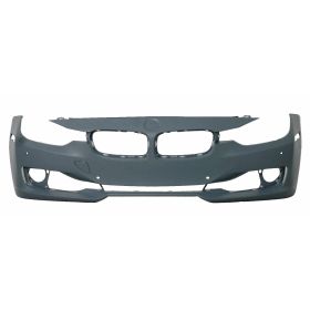 2012-2015 Bmw 3 Series- Sedan (F30) Front Cover- Primed- W/O Park Aid- W/ Sensor Holes- W/ Cameras- W/O Headlamp Washer- Std Model - BM1000264-2