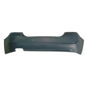 2011-2013 Bmw 5 Series Rear Bumper Cover- Primed Gray- W/O M Pkg (528I)- W/ Sensor Holes - BM1100248-2