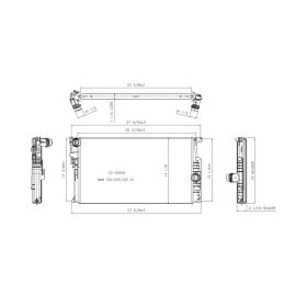 2014-2019 Bmw 4 Series- Convertible (F33) Radiator - Manual Transmission - Without Sulev - 2.0L - BM3010174-2