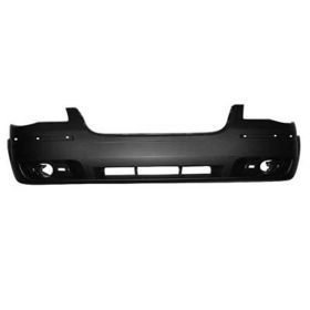 2008-2010 Chrysler Town And Country Bumper Front Primed W/O Washer Hole W/Moulding Hole - OEM# 1KG09TZZAA - CH1000929-3