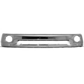Front Steel Bumper- W/ Fog -Chrome -W/O Sport (Steel Bumper) Oem# 55077946Ab