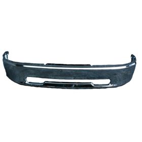 2009-2012 Dodge Ram Pickup R1500 Front Bumper Chrome  W/O Fog Lamp Holes -W/O Sport (Steel Bumper) - CH1002387-2