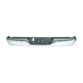 2019-2022 Dodge Ram Pickup R1500 Classic Rear Bumper Assembly- Chrome- W/ Single Exhaust & W/ Sensor Holes - CH1103122-2