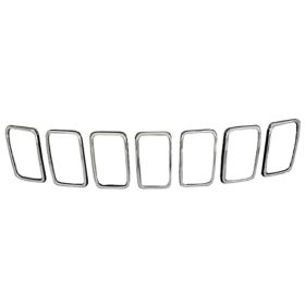 Jeep Grand Cherokee 2017-2019 Grille Trim Ring 7-piece Set - CH1210125