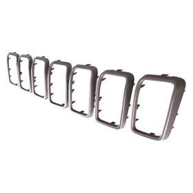 Jeep Grand Cherokee 2017-2019 Grille Trim Ring 7-piece Set - CH1210126