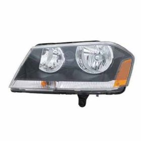 2009-2014 Dodge Avenger Head Lamp Driver Side Rt Model (Black Bezel) HQ - OEM# 5303745AC - CH2502194-3