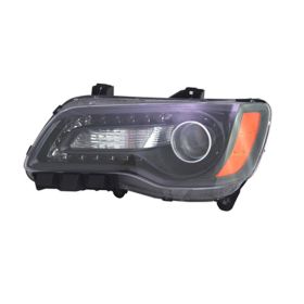 2012-2014 Chrysler 300 Head Lamp Driver Side Halogen Black Bezel HQ - OEM# 68085417AF - CH2502235-3