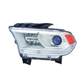 2014-2015 Dodge Durango Head Lamp Driver Side Halogen Chrome Bezel W/Led Doorl HQ - OEM# 68184823AH - CH2502257-3