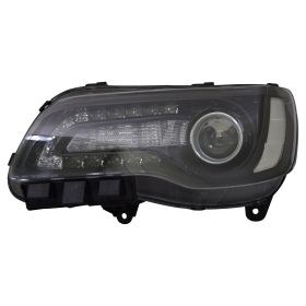 2015-2017 Chrysler 300 Head Lamp Driver Side Halogen Black Bezel HQ - OEM# 68214383AD - CH2502269-3