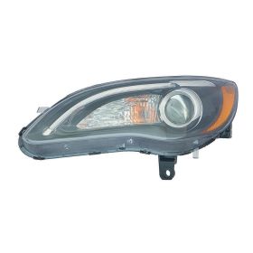 2011-2014 Chrysler 200 Convertible Head Lamp Driver Side Halogen Black Bezel S Model HQ - OEM# 68088067AG - CH2502275-3