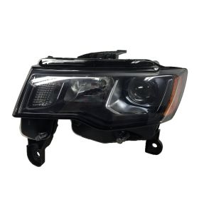 2017-2018 Jeep Grand Cherokee Head Lamp Driver Side Halogen Std Type Black Bezel HQ - OEM# 68266647AB - CH2502284-3