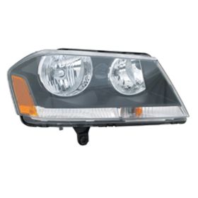 2008-2014 Dodge Avenger Head Lamp Passenger Side Rt Model Black Bezel HQ - OEM# 5303744AC - CH2503194-3