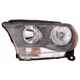 2011-2013 Dodge Durango Head Lamp Passenger Side Halogen Black Trim HQ - OEM# 68084076AB - CH2503229-3
