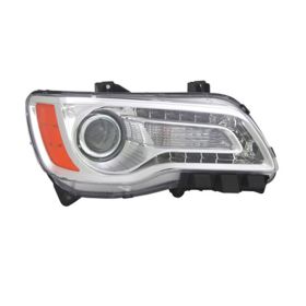 2011-2014 Chrysler 300 Head Lamp Passenger Side Halogen Chrome Bezel HQ - OEM# 68143002AC - CH2503231-3