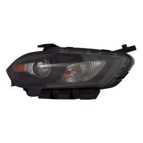 2013-2015 Dodge Dart Head Lamp Passenger Side Halogen Black Bezel HQ - OEM# 68085140AL - CH2503240-3