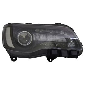 2015-2017 Chrysler 300 Head Lamp Passenger Side Halogen Black Bezel HQ - OEM# 68214382AD - CH2503269-3
