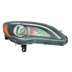 2011-2014 Chrysler 200 Convertible Head Lamp Passenger Side Halogen Black Bezel S Model HQ - OEM# 68088066AG - CH2503275-3