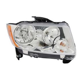 2011-2013 Jeep Compass Mk Head Lamp Passenger Side Code Lmb W/O Black Trim W/O Leveling HQ - OEM# 68088868AC - CH2519139-3