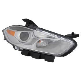 2013-2015 Dodge Dart Head Lamp Passenger Side Halogen Chrome Bezel HQ - OEM# 68081388AL - CH2519143-3