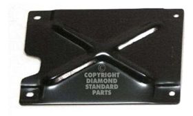 1992-1998 FORD PICKUP FORD HEAVYDUTY Front Driver Side Outer Bumper Mounting Bracket [Reinforcement Plate] - Diamond Standard - FO1066110DSC