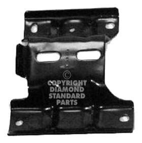 1997-2004 FORD PICKUP FORD LIGHTDUTY Front Driver Side Bumper Mounting Plate - Diamond Standard - FO1066138DSC OEM# XL3Z17B985AC