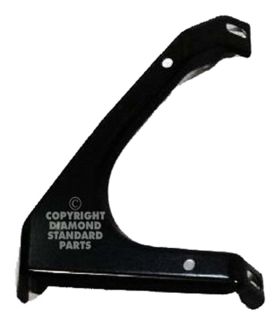 1999-2002 FORD PICKUP FORD SUPERDUTY Driver Side Front Bumper V-Bracket - Diamond Standard - FO1066146DSC OEM# 1C3Z17B750AA
