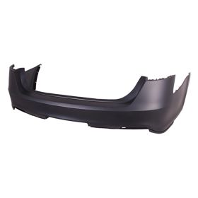 2013-2019 Ford Taurus Rear Bumper Cover- Primed- W/ Sensor Hole- Base/ Police/ Sho- Capa Certified - FO1100685-2