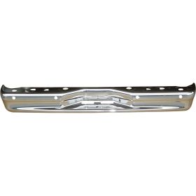 1992-2014 Ford Econoline Van Rear Step Bumper -Chrome- W/ Sensor Holes - FO1102365-2