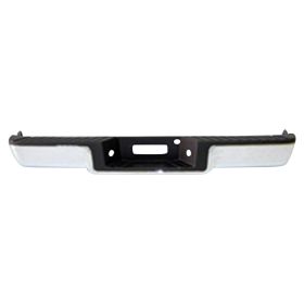 2005-2008 Lincoln Mark Lt Rear Step Bumper Assembly (Hitch Style- Ball On End)- Chrome- -Styleside-W/O Sensor Holes- From Aug 9  2005 - FO1103136-2