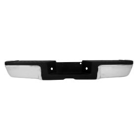 2008-2012 Ford Pickup- F250Hd / F350 Rear Bumper Assembly- Chrome- W/O Object Sensor Hole- Black Pad - FO1103148-2