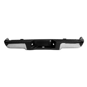 2009-2014 Ford Pickup- F150 Rear Bumper Assembly- Chrome- W/O Sensor Holes -Styleside-W/O Tow- W/ Lic Lamp & W/O Harness - FO1103160-2