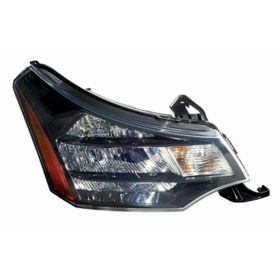 2009-2011 Ford Focus Head Lamp Passenger Side Black/Chrome Trim Coupe 09-10/Sedan Ses 10-11 HQ - OEM# 9S4Z13008A - FO2503269-3