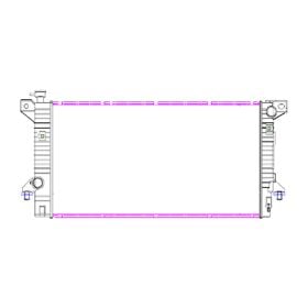 2008-2014 Ford Expedition "Radiator- 1 3/8"" Core -4.6L / 5.4L - Heavy Duty" - FO3010288-2