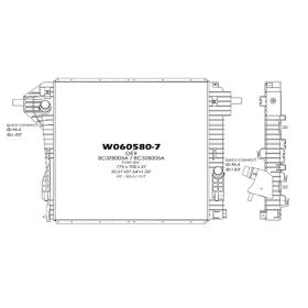 2011-2016 Ford Pickup- F250Hd / F350 Radiator- 6.2L - FO3010304-2