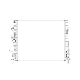 2015-2018 Ford Focus Sedan Radiator- 1.0L Turbo - FO3010354-2