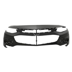 2016-2018 Chevrolet Malibu Front Bumper Cover- Primed- W/O Led Drl- W/O Park Assist- W/O Parallel Park Assist- L/Ls Models - GM1000997-2