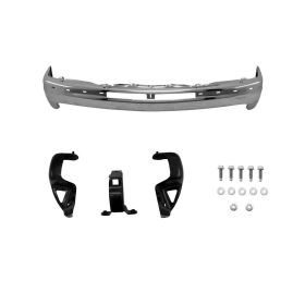 2000-2006 Chevrolet Suburban 1500 2500 - Front Bumper Assembly [includes Driver And Passenger Outer Brackets Plus Center Bracket] Chrome - GM1003127