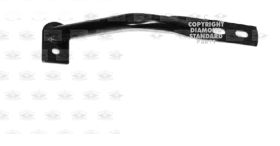 2003-2006 Chevrolet Avalanche Bumper Brace Front Driver Side Steel 1500 Series Exclude Crew Cab Models - OEM# 15184116 - GM1066159-3
