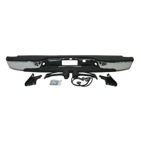 2007-2007 Chevrolet Silverado -Classic Rear Bumper- Assembly- Chrome-W/O Brackets Fleetside- 1500 - GM1103122-2
