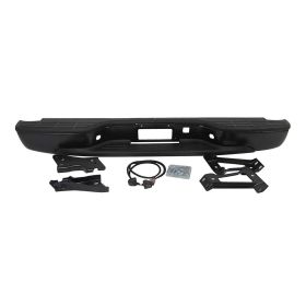 1999-2006 Chevrolet Pickup Chevy Silverado Bumper Rear Primed Assembly W/Bar/Pad/Brackets/Lights For Fleetside Lightduty Series Exclude Ss Model - OEM# 12473001/15738018/15738017/12335696/15705670/15705 - GM1103124-3