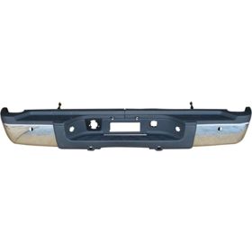 2011-2014 Chevrolet Silverado 2500 / 3500 Rear Step Bumper Assembly- Chrome Ends- W/ Sensor- - GM1103165-2