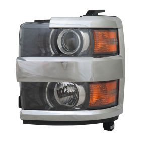 2015-2019 Chevrolet Pickup Chevy Silverado 2500 Head Lamp Assembly Driver Side W/Chrome Trim HQ - OEM# 84388592 - GM2502416-3