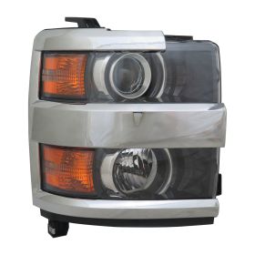 2015-2019 Chevrolet Pickup Chevy Silverado 2500 Head Lamp Assembly Passenger Side W/Chrome Trim HQ - OEM# 84096573 - GM2503416-3
