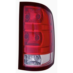 2009-2013 Chevrolet Pickup Chevy Silverado Hybrid Tail Lamp Passenger Side 1500 Series Base Model W/Dark Trim/Large Bulb HQ - OEM# 20822395 - GM2801254-3
