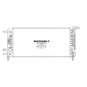 2012-2016 Chevrolet Impala Radiator- 3.6L V6- W/Toc- Pa - GM3010548-2
