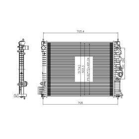 Chevrolet Radiator - GM3010577-2 OEM #95298548