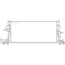 2016-2019 Chevrolet Cruze Sedan (New Body) Radiator- 1.4L / 1.6L Turbo - GM3010592-2